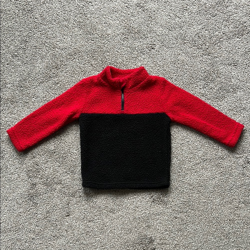 Jumping Beans Red and Black Kids Fleece Sweatshirt